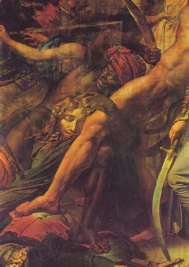 Girodet-Trioson, Anne-Louis Die Revolte in Kairo, Detail France oil painting art